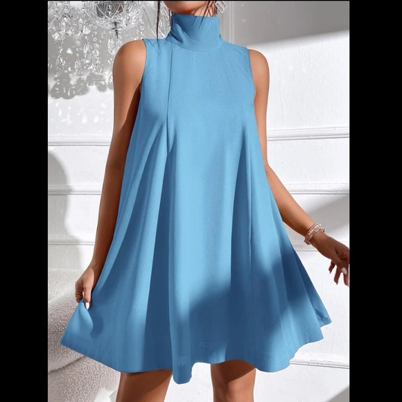 SHEIN Unity Tie Back High Neck Tank Dress - Picture 3 of 8